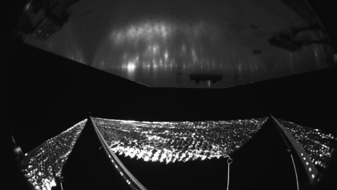 advanced composite solar sail system onboard image of its solar sails