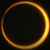 the sun's disc partially covered by the moon in an annular eclipse